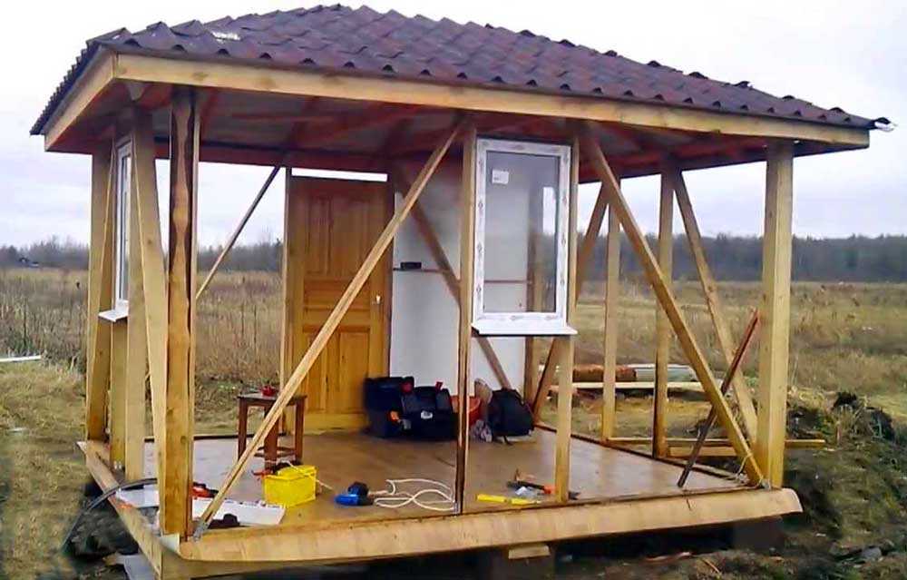 Примеры дачных бытовок - как построить домик своими руками для небольшого участка