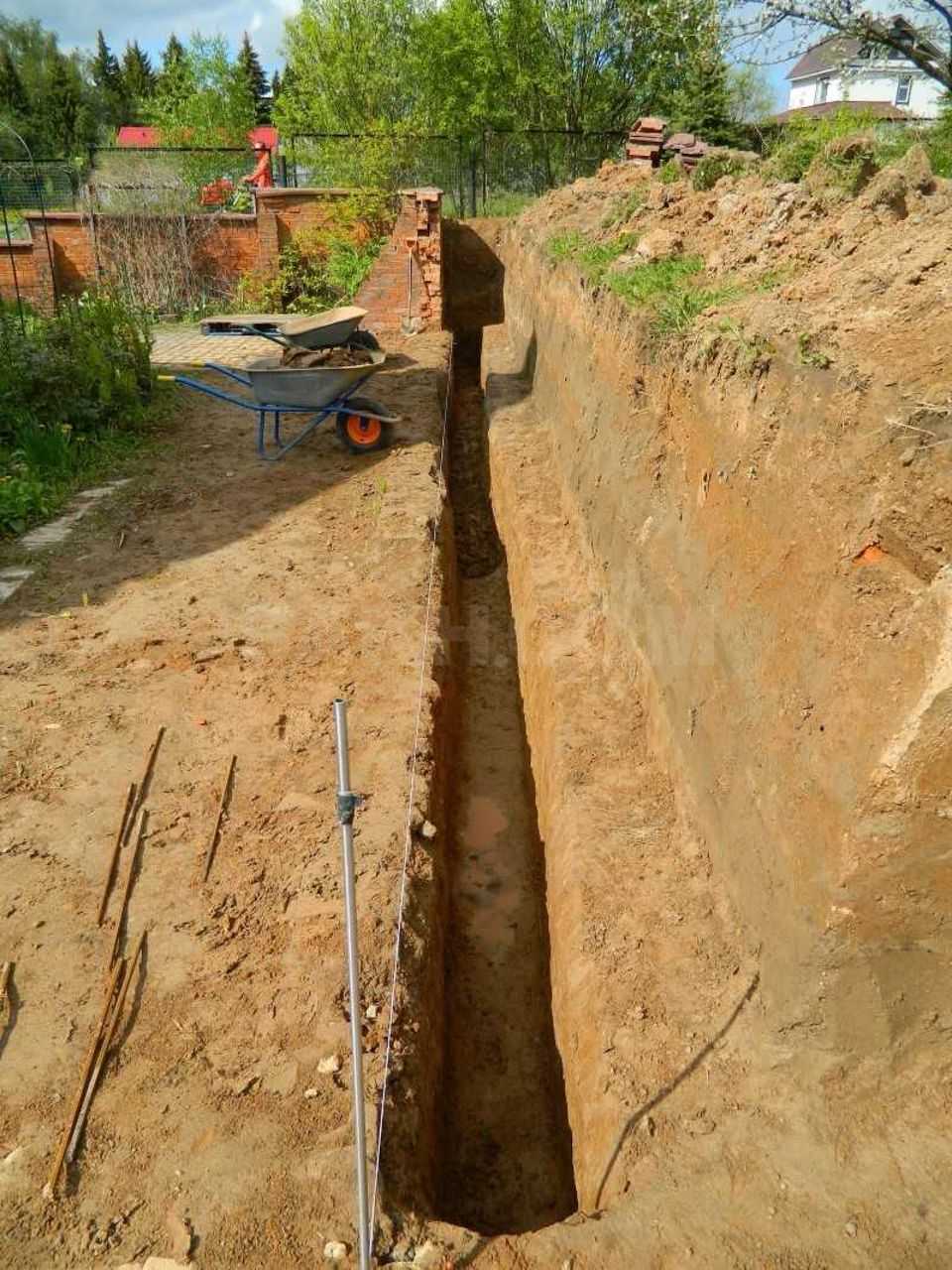 Как выкопать фундамент под дом своими руками?