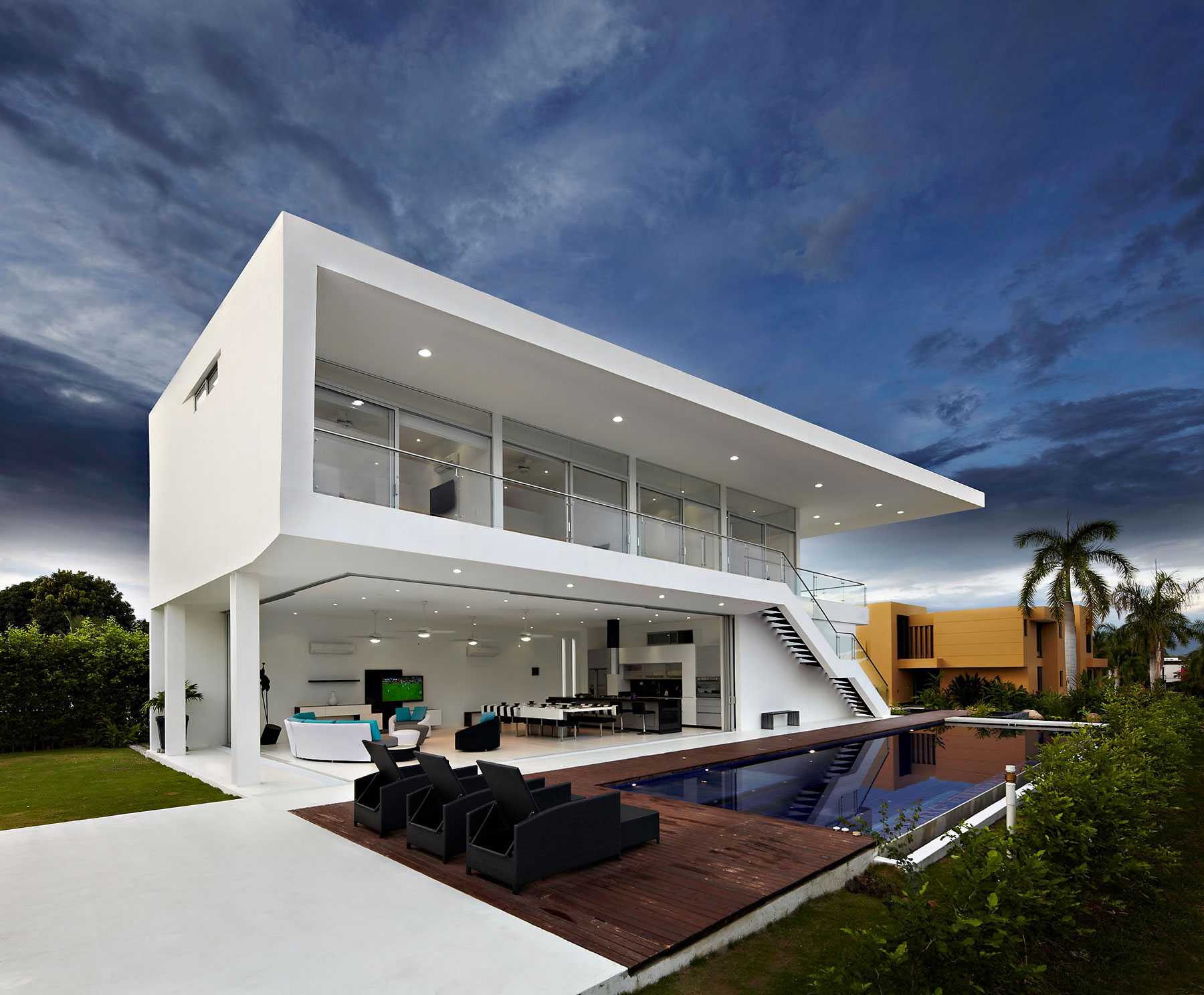 Красивые дома в стиле модерн