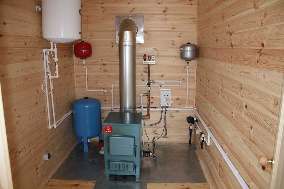 Как установить газовый котел в деревянном доме: схема,требования