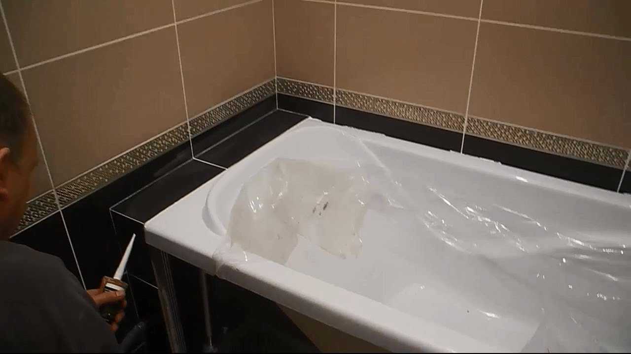 Как установить ванну