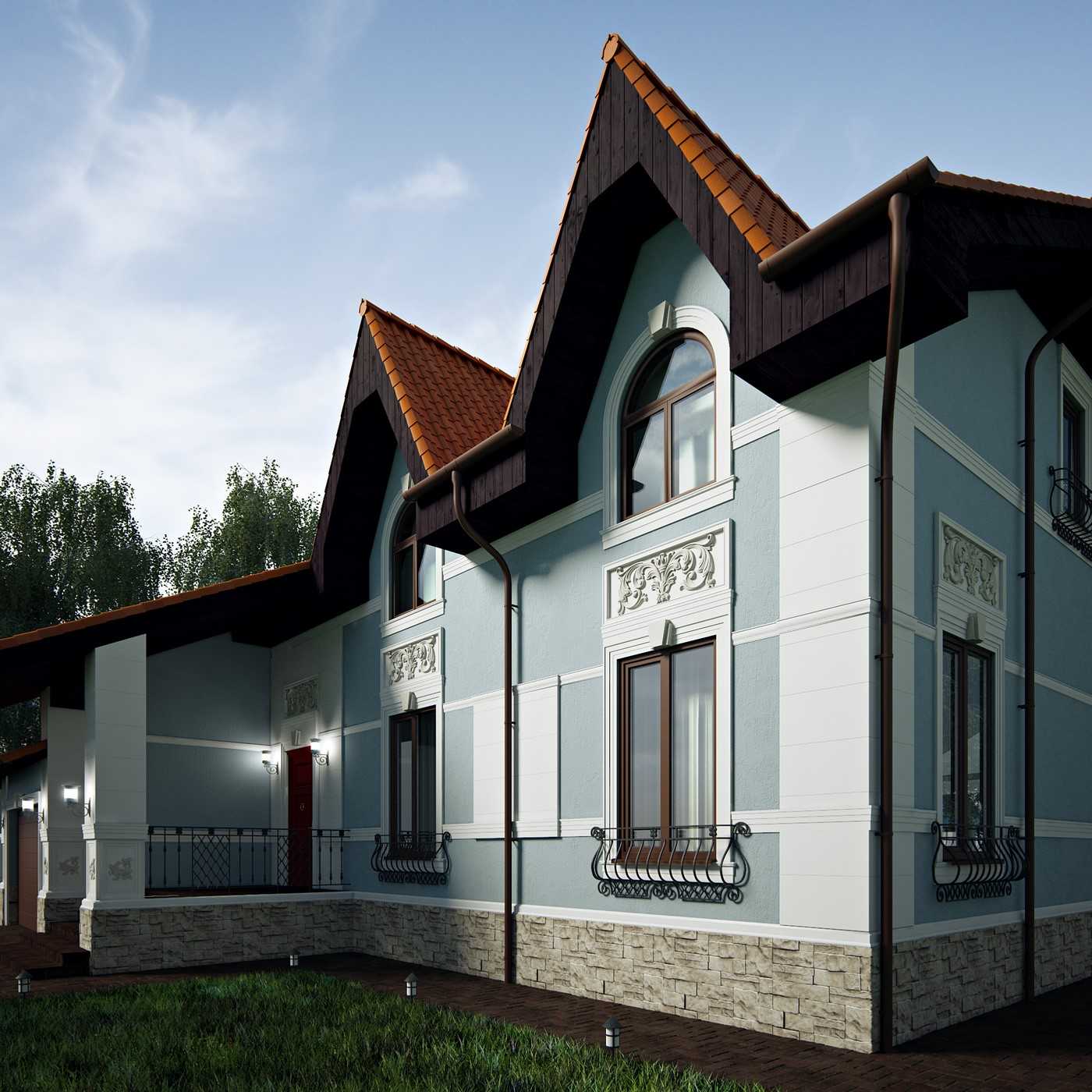 Особенности стилей фасадов домов