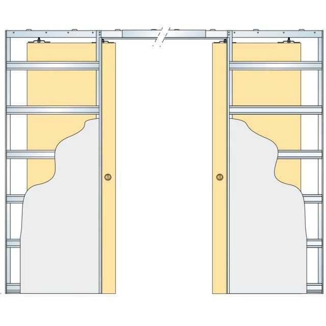 Пенал для раздвижной двери - установка пенала для межкомнатных дверей