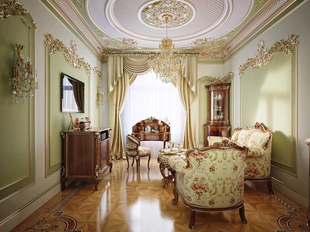 Стиль барокко в интерьере (90+ фото) | особенности дизайна | оформление отделки, декора, мебели в стиле барокко