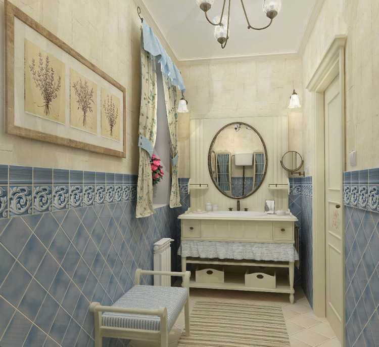 Ванная комната в стиле прованс – очарование юга франции