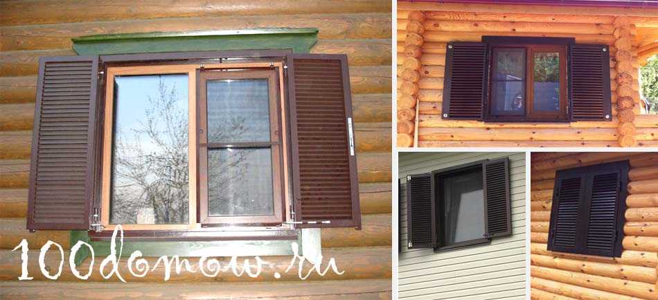 Ставни на окна в дачном доме своими руками - выбор материала, типы конструкций, особенности