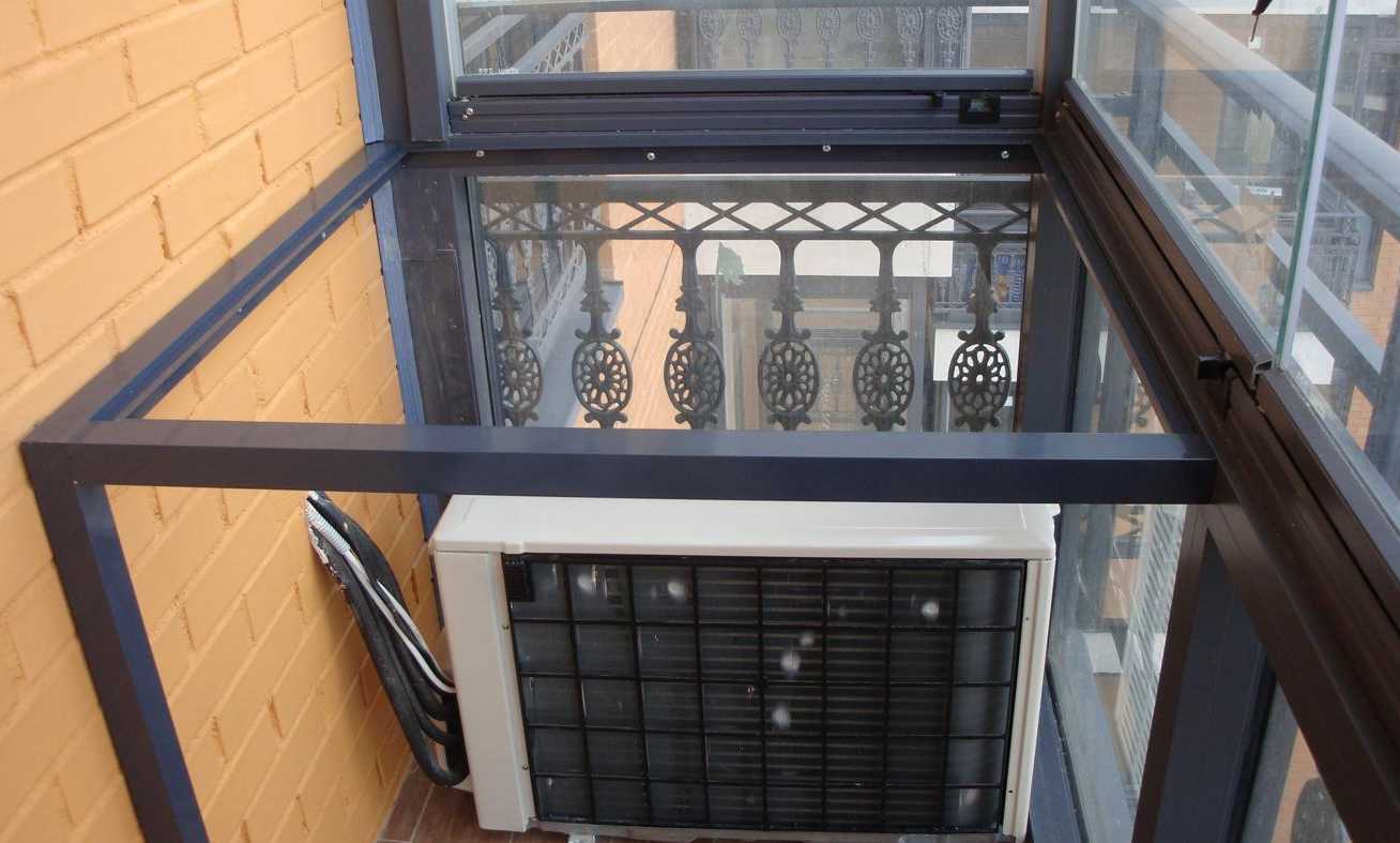 Установка кондиционера на балконе с витражным остеклением - клуб мастеров