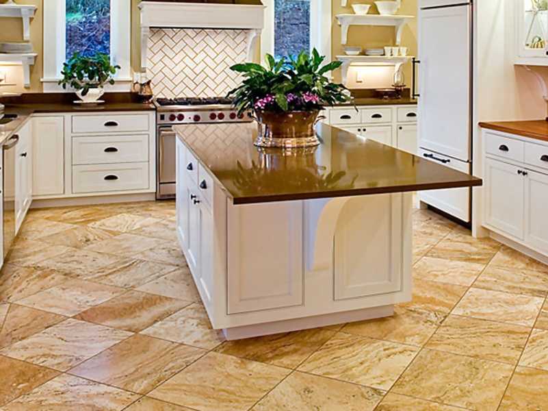 Из чего лучше сделать пол на кухне: комбинированный, пробковый или деревянный