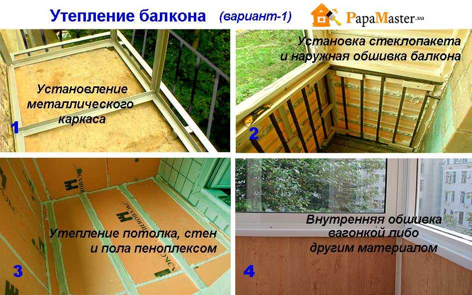 Как сделать ремонт балкона: схема, пошаговые работы