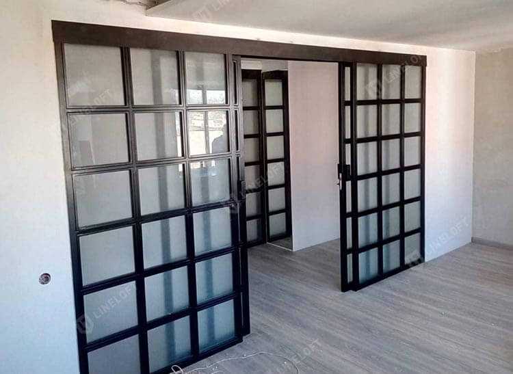 Лофт перегородки: стеклянные для зонирования пространства, изготовление своими руками, межкомнатные, раздвижные, душевые