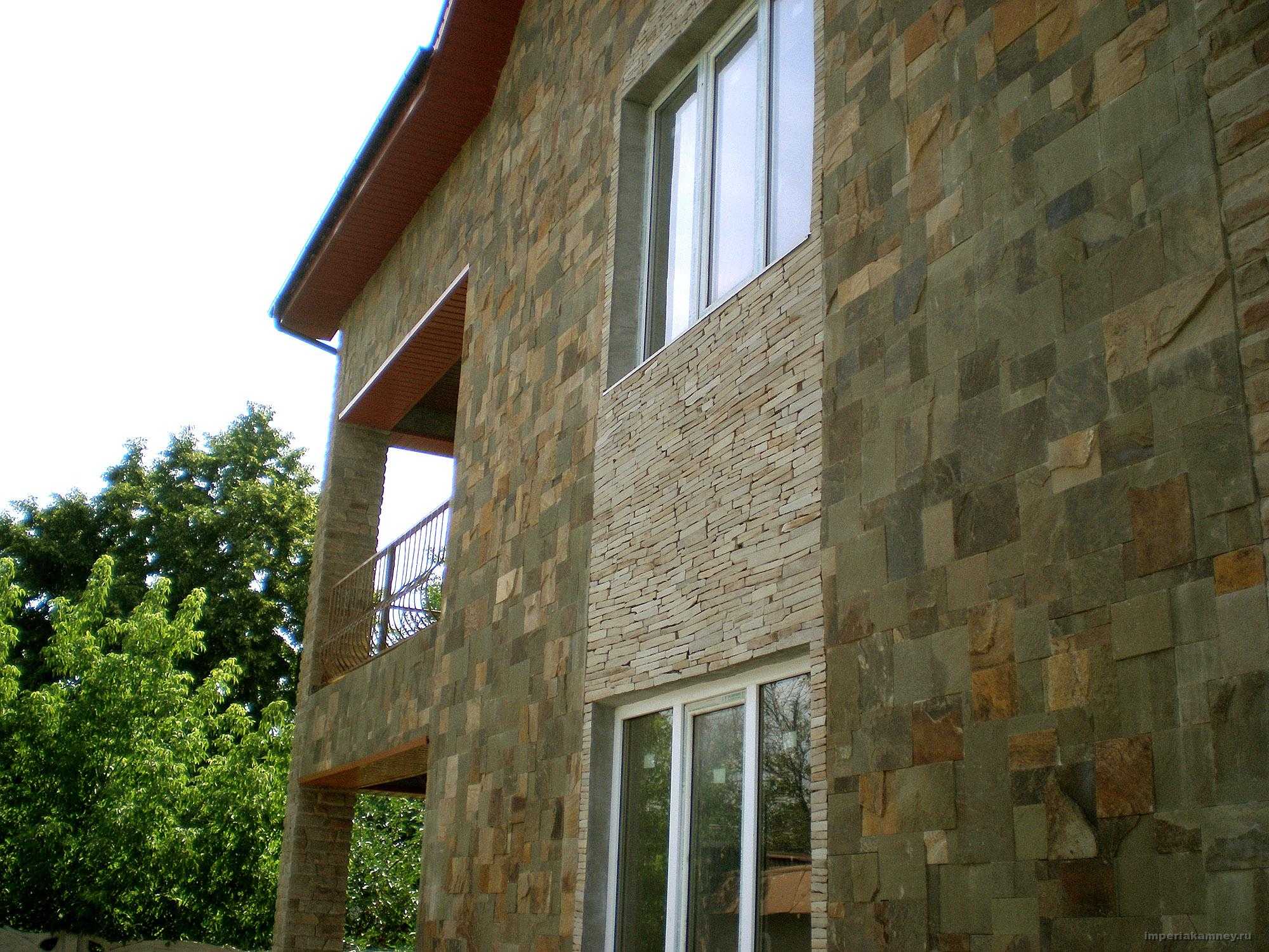 Облицовка фасада натуральным камнем: технология отделки дома природным материалом (фото, видео)