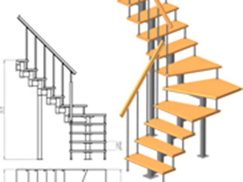 Модульная лестница своими руками из металла
