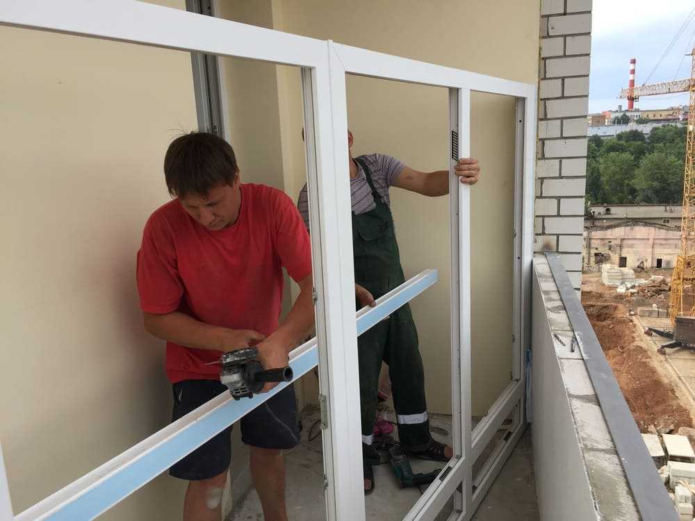 Установка балконной двери: инструкция монтажа