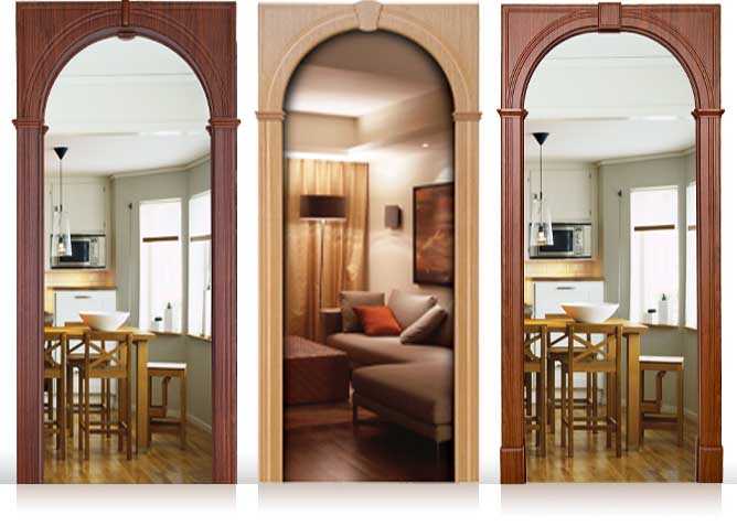 Прямоугольные межкомнатные арки (21 фото): красивые квадратные варианты для дверного проема со светлой отделкой в интерьере квартиры