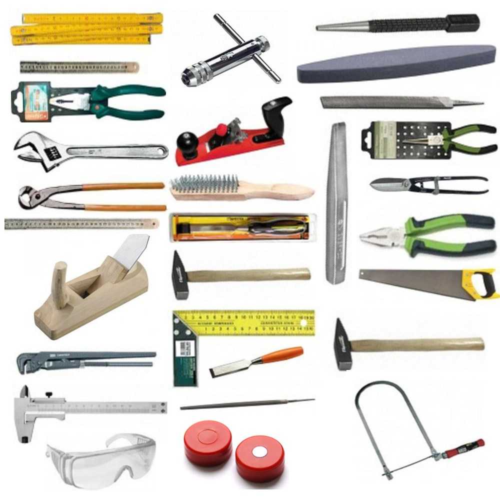 Специализированные инструменты: струбцины, ножовки, измерительные приборы