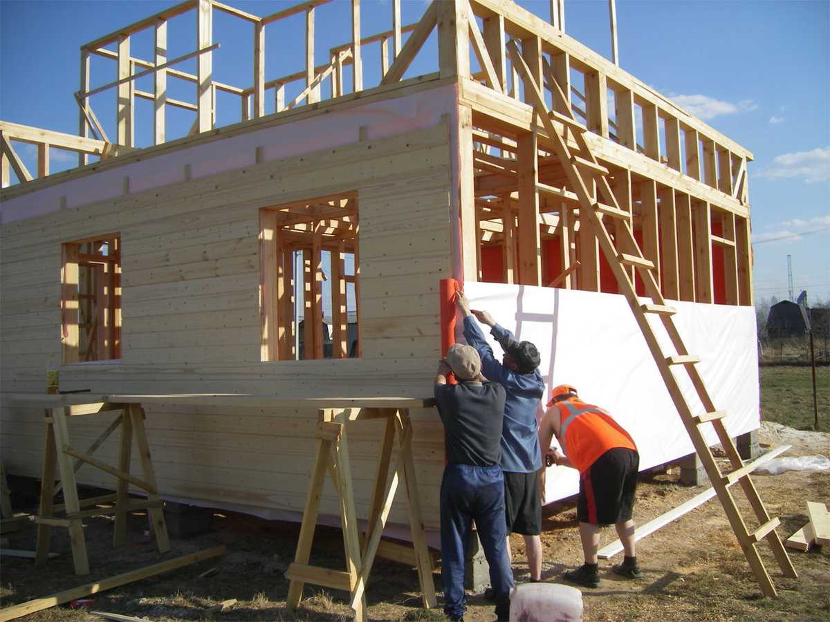 Каркасный дом своими руками: фото этапов строительства