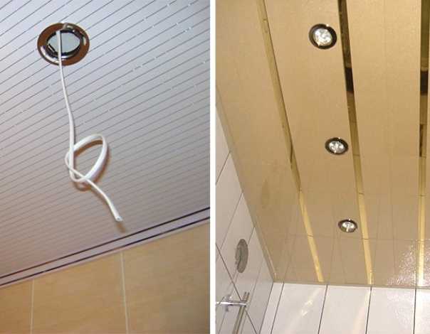 Освещение в ванной комнате с натяжным потолком: фото светильников, как выбрать потолочные светодиодные