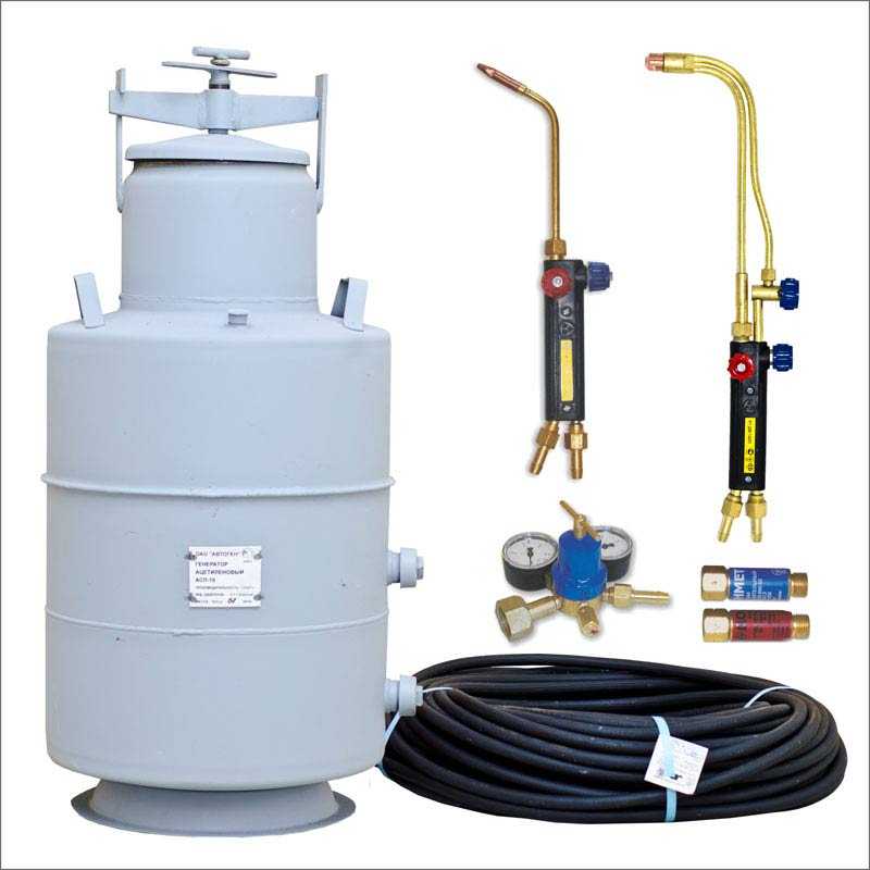 Характеристики оборудования для газовой сварки