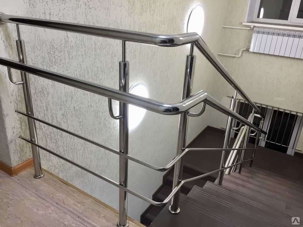 Перила из нержавеющей стали (72 фото): лестничные ограждения из «нержавейки», комплектующие для лестницы