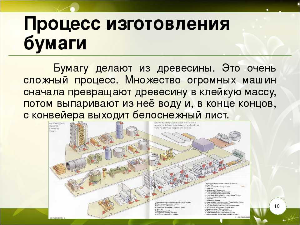 Производство бумаги - технология из древесины, оборудование, предприятия в россии