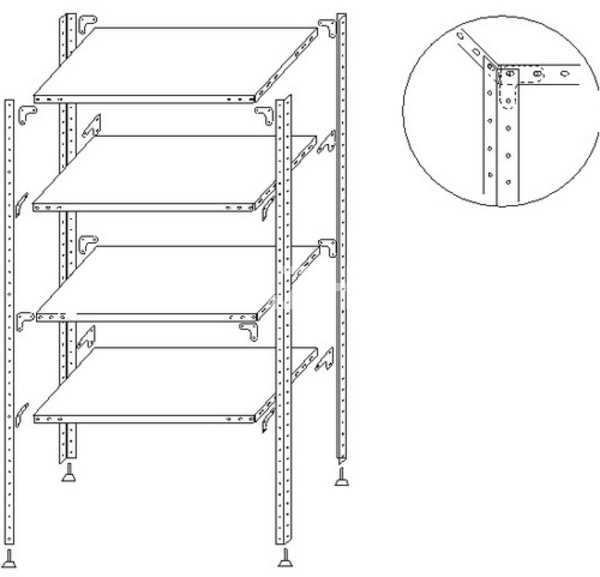 Фронтальные стеллажи: палетные для склада (складских помещений) и другие, их монтаж. что это? размеры стеллажей фронтального типа