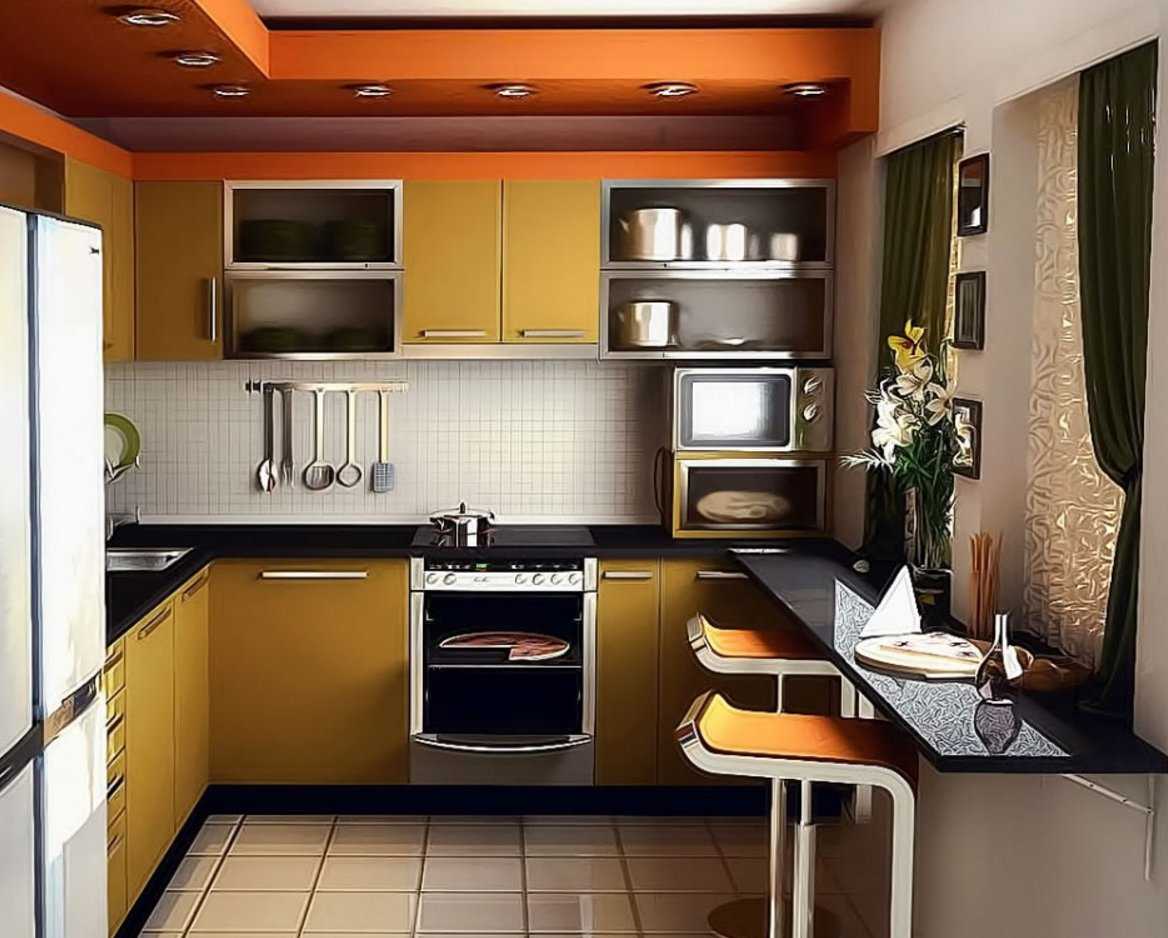 Удачные примеры оформления маленьких пространств на кухне