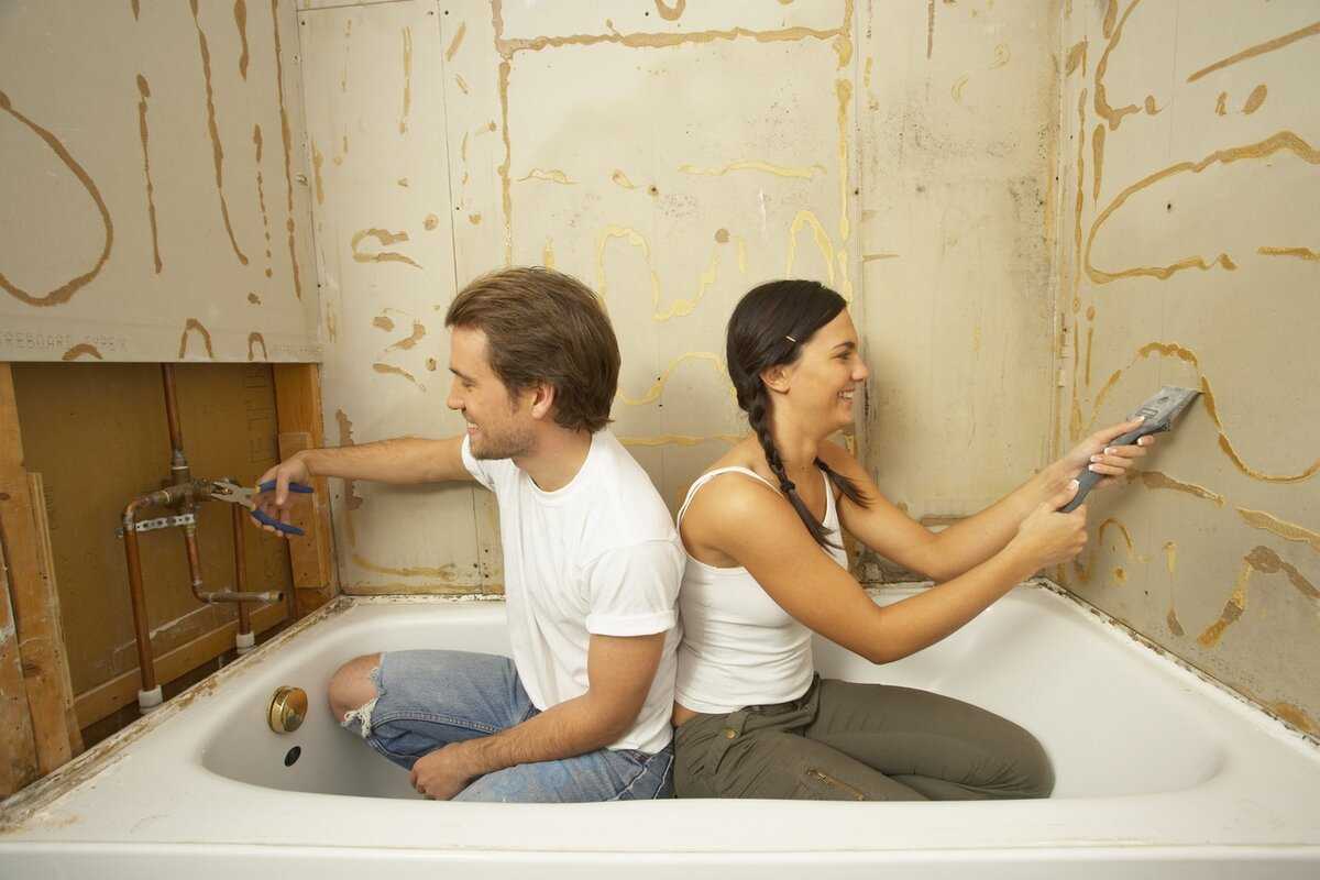 Ремонт ванной комнаты своими руками - 71 фото советов для новичка!