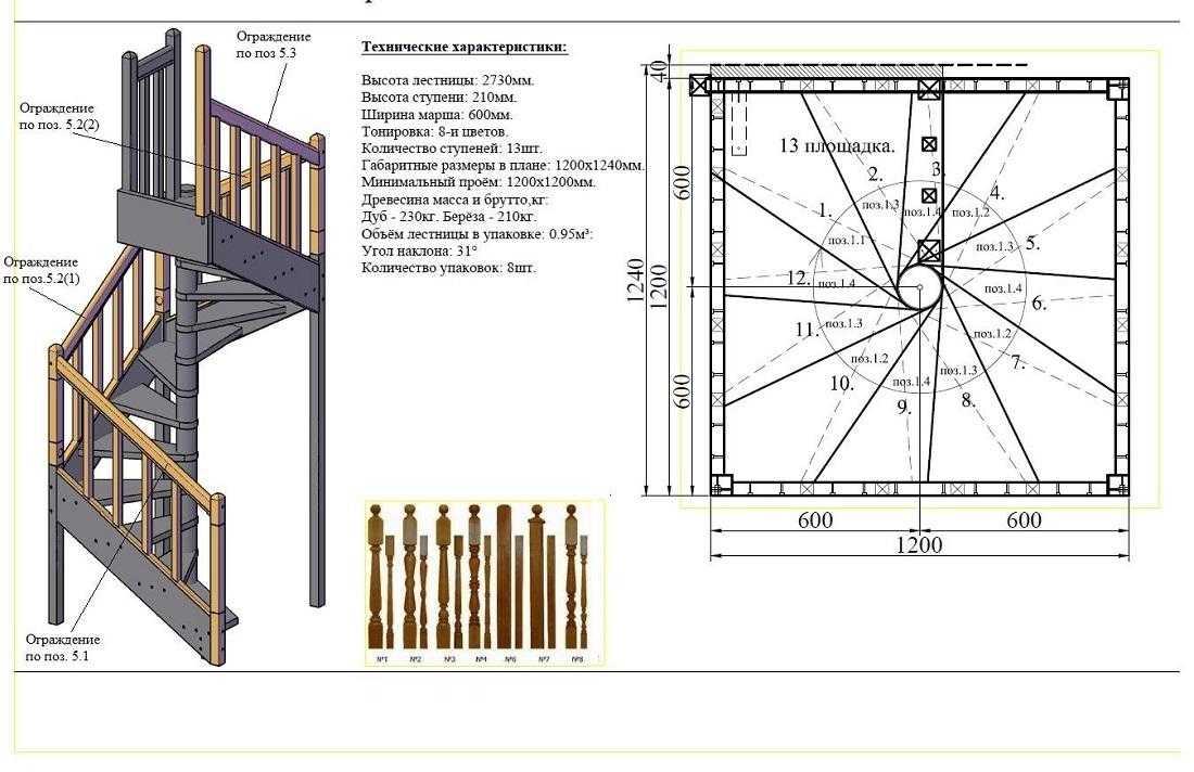 Винтовые лестницы своими руками: варианты конструкции, чертежи, схема и пошаговая инструкция