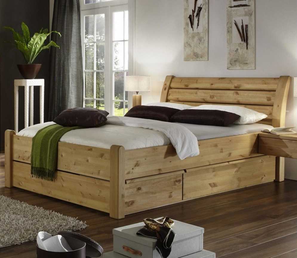 Кровать из массива дерева: натуральная, надежная и долговечная
