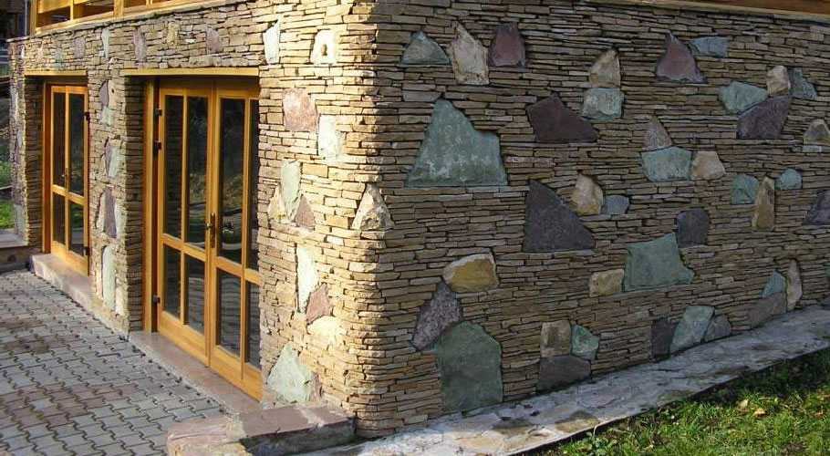 Облицовка фасада искусственным камнем