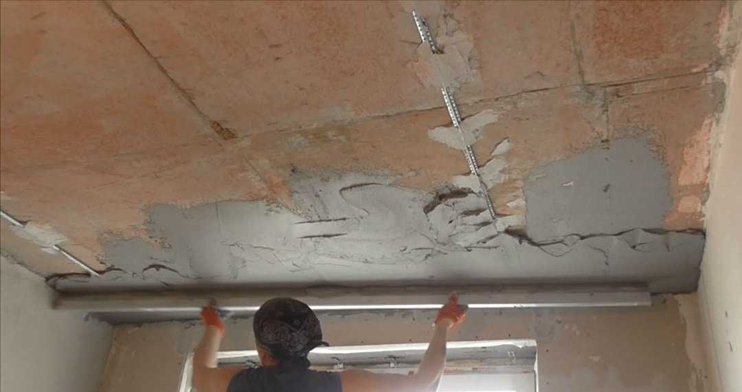 Тонкости процесса шпаклевки потолка