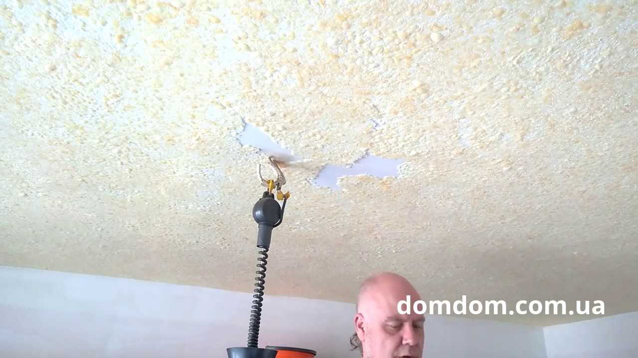 Как наносить жидкие обои на потолок