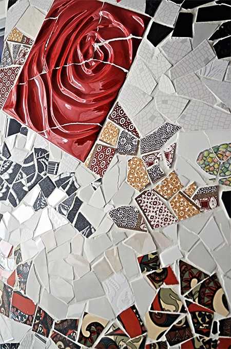 Как превратить битый материал в красивое покрытие – мозаика из плитки в интерьере своими руками