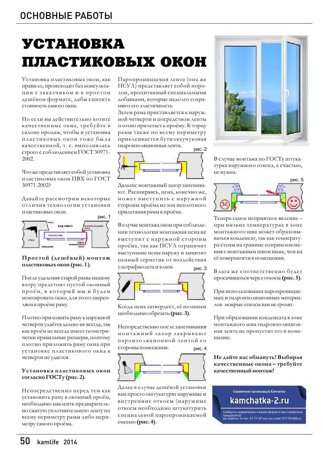 Конструкция металлопластикового окна и правила выбора